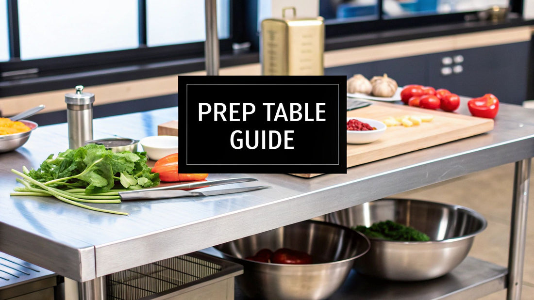 Your Guide to Stainless Steel Prep Tables