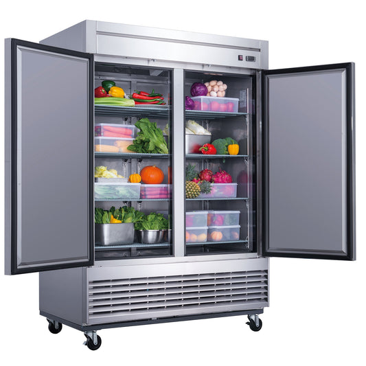 Dukers D55R 40.7 cu. ft. 2-Door Commercial Refrigerator