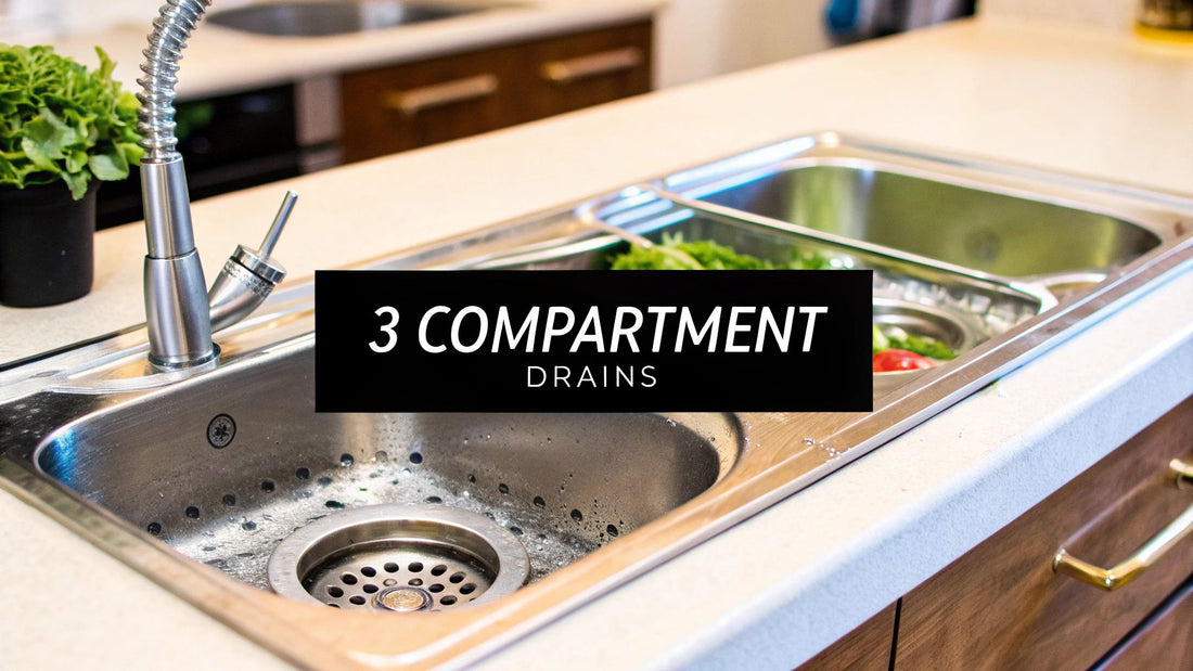 Mastering 3 compartment sink drains: A Guide for Commercial Kitchens