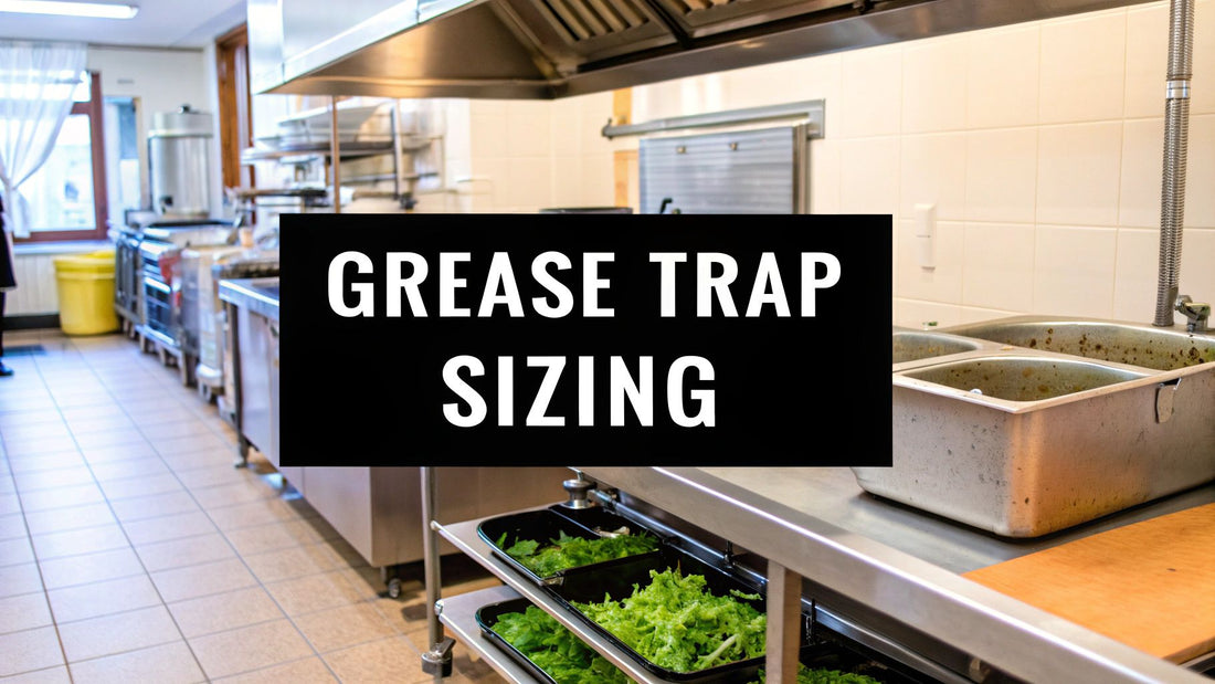 A Practical Guide to Grease Trap Sizing