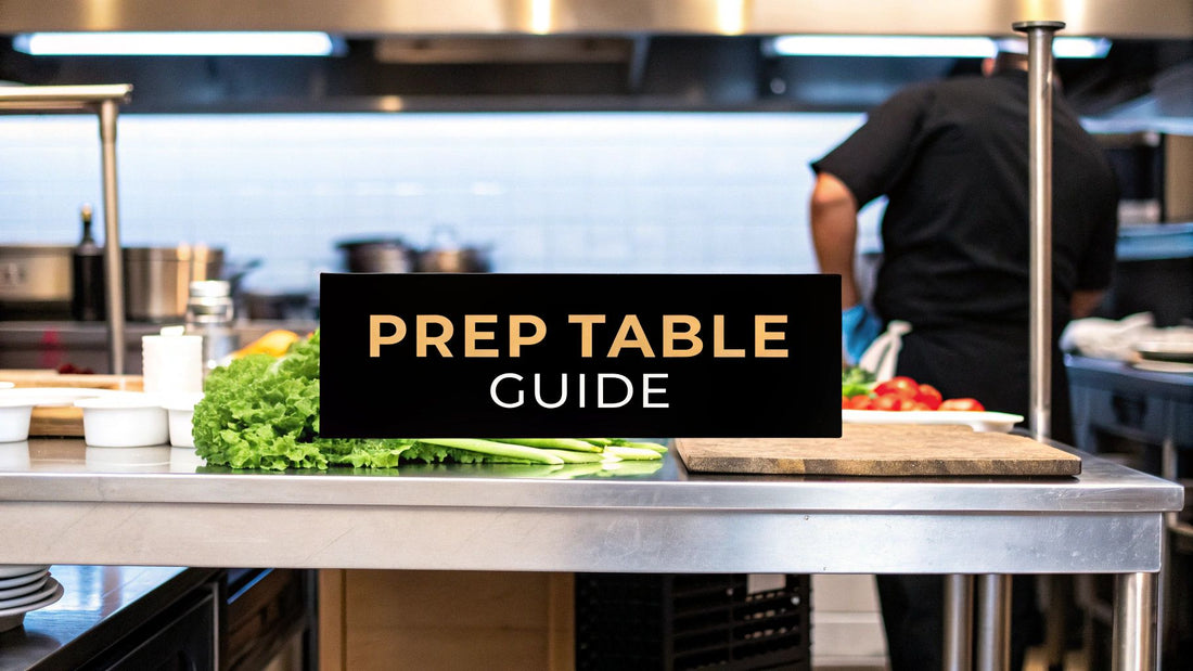 Your Guide to the Perfect Prep Table Restaurant Setup