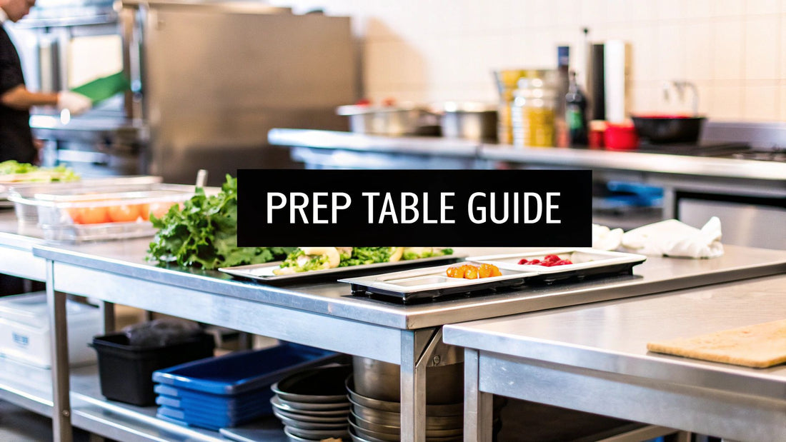 A Complete Guide to Restaurant Prep Tables