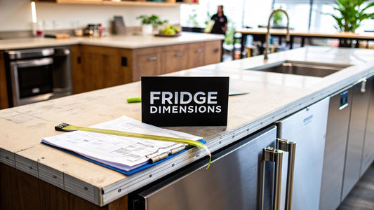 A Practical Guide to Under Cabinet Fridge Dimensions