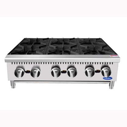Atosa ACHP-6-NG 36 inch 6 Burner Natural Gas Hot Plate