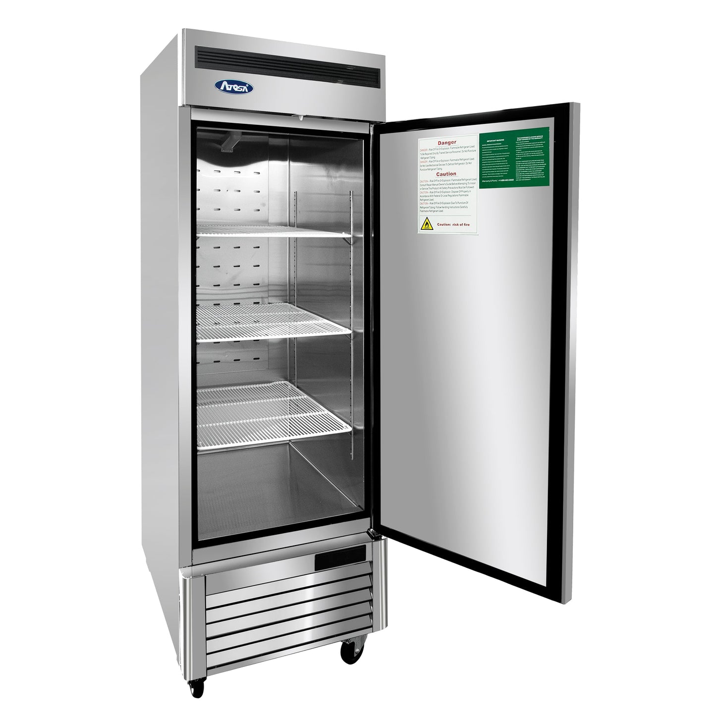 Atosa MGF8532GR 76-inch Bottom Mount 1 Door Refrigerator