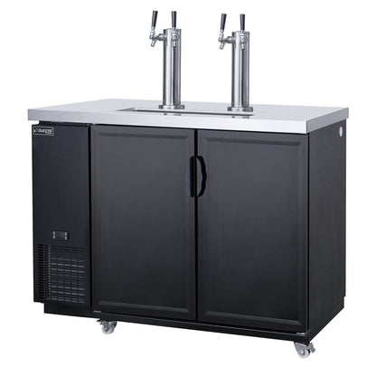 Dukers DBB60-M2 60" 2 Solid Door Kegerator