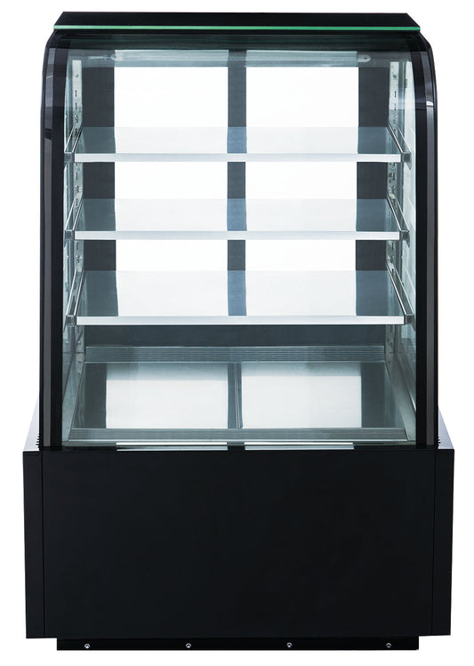 Dukers DDM36R-CB 36 in ch Refrigerated Bakery Curved Display Case